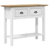 MAISON CHIC konzolna miza - miza ob steni BODO rjava 91x35x74 cm trdna borovina, (21786219)