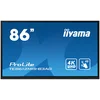 86 iiWare10 , Android 11, 40-Points PureTouch IR with zero bonding, 3840x2160, UHD VA panel, Metal Housing, Fan-less, Speakers 2x 16W front, VGA, HDM