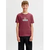 Jack & Jones Junior Majica JORFREDERIKSBERG mornarska / kostanj rjava / rdeča / bela