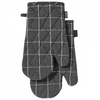 Set dveh rokavic za vročo posodo iz recikliranega bombaža 18 x 33 cm Eco Check, siv