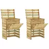 Den Vrtni kompostnik iz letvic 2 kosa 80x50x100 cm borovina