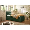 MID.YOU POSTELJA BOXSPRING 100 cm x 200 cm , tekstil, leseni material zelena