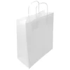 Vrećice ukrasne natron 32x41x12cm pletene ručke pk50 duga bijele