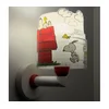 Dalber 76309 - Dečija zidna lampa SNOOPY 1xE27/15W/230V bela/crvena