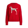 Lauren Ralph Lauren Pulover temno siva/rdeča/črna/volneno bela