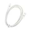 Dviced kabl C na Lightning Nylon Textile 1,25m - White