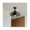 Eglo 35133 - LED plafonski ventilator IGELDO LED/15W/230V prečnik 53 cm crni + daljinski upravljač