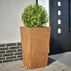 Vrtna sadilica antracit 45x45x75 cm Pohabani čelik