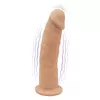 SilexD Model 2 Vibrating Premium Silicone Dual Density Dildo 7 Flesh