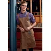 PR140 ARTISAN REAL LEATHER CROSS BACK BIB APRON