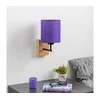 Brilagi - Zidna lampa NUBILA WOOD 1xE27/25W/230V hrast/ljubičasta