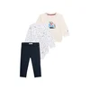 TOMMY HILFIGER Komplet Essential mornarska / bela / volneno bela