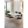 Hanah Home Trpezarijski set, 7 komada, Crni