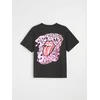 Sinsay - Pamučna majica sa printom na leđima The Rolling Stones - tamno siva