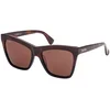 Max Mara MM0008 56E ONE SIZE (55) Havana/Rjava