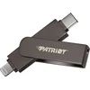 Patriot iLuxe Stick C MFi/256GB/USB 3.2/Lightning + USB-C/Černá