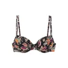 BUFFALO Bikini zgornji del bež/temno zelena/oranžna/črna