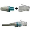 DATACOM manšeta za RJ45 vtič modro/bela