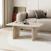 Hanah Home klub sto Pietra, 100 cm, travertin