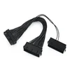Gembird CC-PSU24-01 Dvostruki naponski produžni kabl za PC, 0,3m, 24 pina, Crni