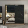 Hanah Home Garderober Kale-7168, 220x210x52 cm, Crni