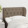 Greatstore Vzglavje z ušesi taupe 83x23x78/88 cm blago
