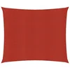 shumee vidaXL Senčno jadro, 160 g/m2, rdeče, 2,5 x 3 m, HDPE