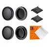 K&F Sony E-mount Body Cap*2 + Lens Rear Cap*2 + Hot Shoe Cap*2 + Cleaning Cloth*1