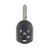 CAR 888 ACCESSORIES Kućiste oklop ključa 5 dugmeta za Ford Edge 2011-2015,Ford Focus 2011-,Ford Fusion 2011- antracit