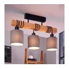 Brilagi - Plafonski luster NUBILA 3xE27/60W/230V borovina/svetlo siva