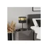Stona lampa LUX 1xE27/15W/230V crna/zlatna