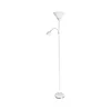 Brilagi - Podna lampa ARIANA 1xE27/100W/230V + 1xE14/25W bela