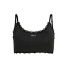 Karl Lagerfeld Spodnja majica Bralette mit Signature-Spitzenbesatz črna