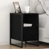 Noćni ormarić s ladicama 2 pcs Crni hrast 39,5 x 30 x 50 cm