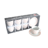 SIGMA Porcelan set za kafu 6/1, Belo-narandžasti
