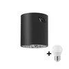 LED spot svetiljka GEORGE 1xE27/6W/230V, prečnik 11 cm, crna