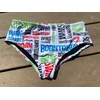 Mens swimsuit borntoswim logo brief white 3xl - uk42