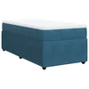 vidaXL vidaXL Box spring postelja z vzmetnico temno modra 100x200 cm žamet, (21307484)
