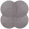 vidaXL Placemeti iz jute 4 pcs Siva O 30 cm 100% Tossa juta