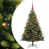 Umjetno rasklopivo božićno drvce 150 LED-a Zelena 150 cm