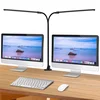 Lampa za dva monitora sa stipaljkom crna