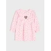 Sinsay - Rebrasta haljina sa pamukom i vezom Minnie Mouse - pastelno roze