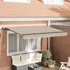 Skrovita tenda Bež 250 x 200 cm tkanina