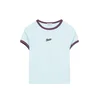 Pull&Bear Majica STWD svetlo modra / čokolada
