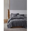 Aberto Design Set Double prekrivač Grace, 240x260cm, Antracit