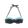 LASCANA Bikini zgornji del Monroe, modra