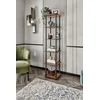 Hanah Home Polica za knjige Bookcase 6 Tiers Square, Orah