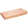 Kupaonska radna ploča svjetlosmeđa 60x30x(2-6) cm masivno drvo