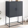 TV ormarić crni 68x39x60,5 cm čelični