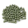 Plastične voščene kroglice / biseri Glance O6 mm - F37 temno zelena (500 g)